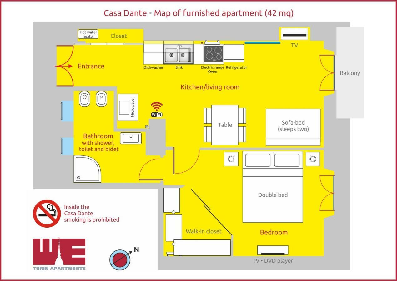 Apartmán Casa Dante Turín Exteriér fotografie